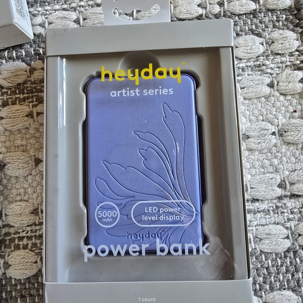 heyday Purple Artist Series Power Bank